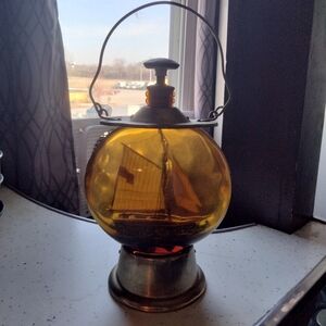 Amber Glass Nautical Lantern